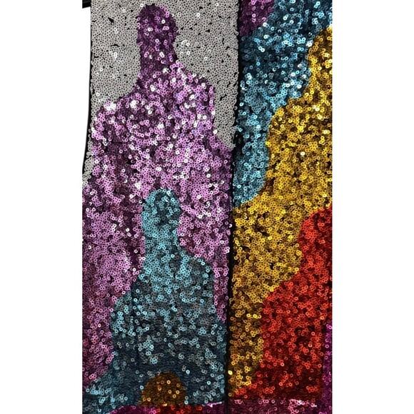 Anthropologie Hutch Abstract Sequin Jumpsuit - Size Small - Picture 9 of 9